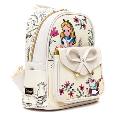 WondaPop Disney Alice in Wonderland Ribbon Mini Backpack - Side View
