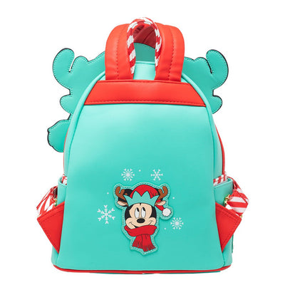 707 Street Exclusive - Loungefly Disney Light Up Mickey Mouse Reindeer Cosplay Mini Backpack - Loungefly mini backpack back