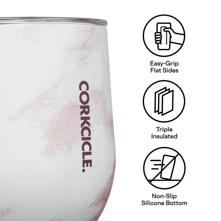 Corkcicle Disney Tie Dye Minnie Mouse 12oz Stemless Cup - Alternative Close Up