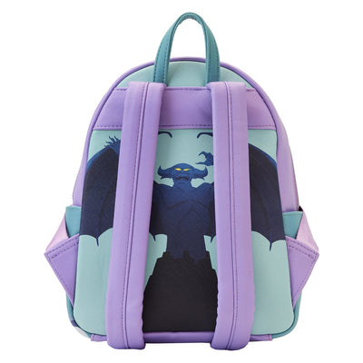 671803451438 - Loungefly Disney Villains Color Block Triple Pocket Mini Backpack - Back