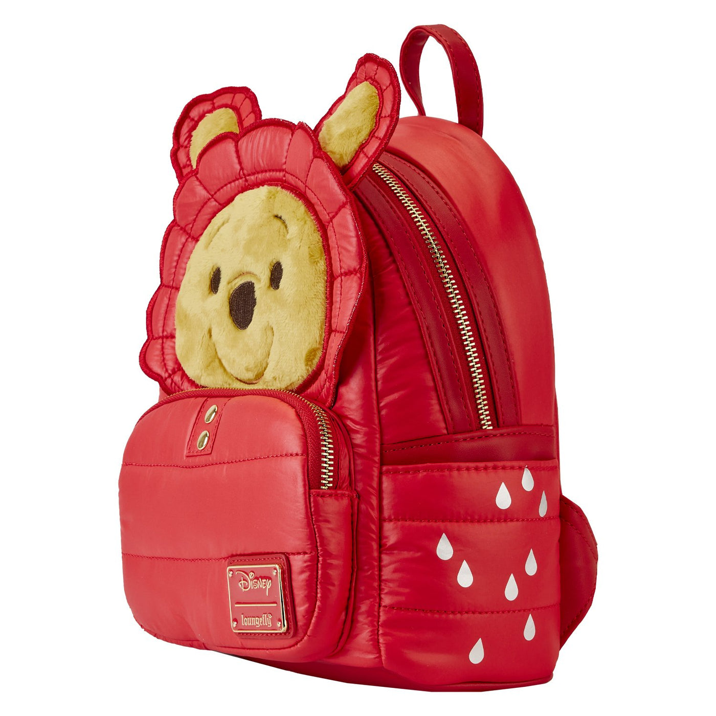 Loungefly Disney Winnie the Pooh Puffer Jacket Cosplay Mini Backpack - Side View