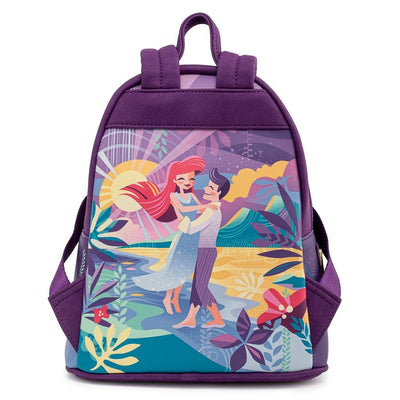 Loungefly Disney Little Mermaid Ariel Castle Mini Backpack - Back