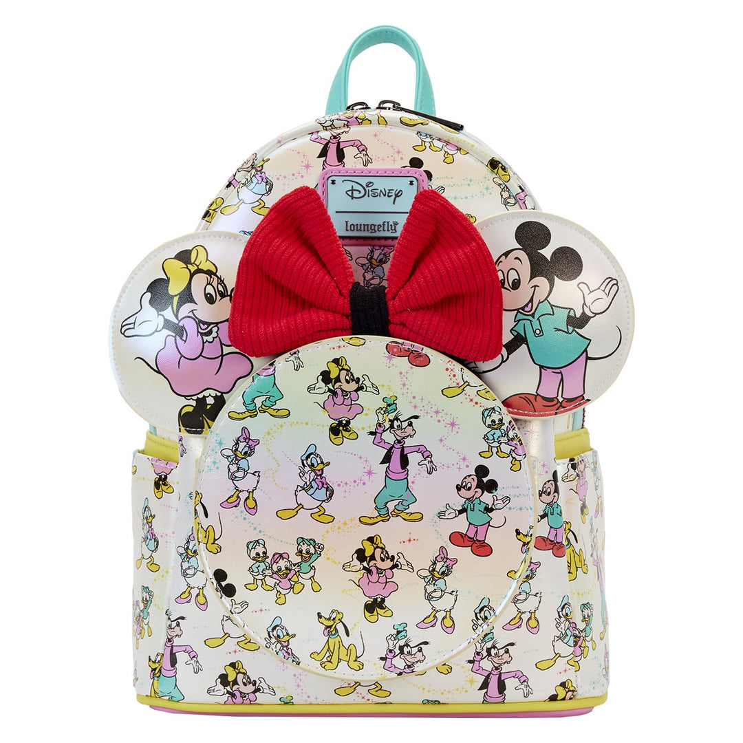 Loungefly Disney D100 Allover Print Ear Holder Mini Backpack - Front