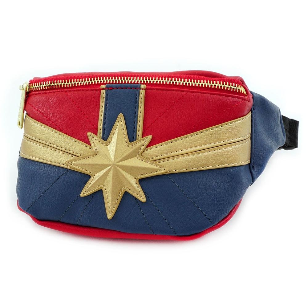 LOUNGEFLY X CAPTAIN MARVEL FANNY PACK - SIDE