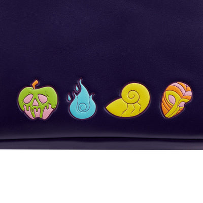 Loungefly Disney Villains Triple Pocket Glow in the Dark Mini Backpack - Back Hit