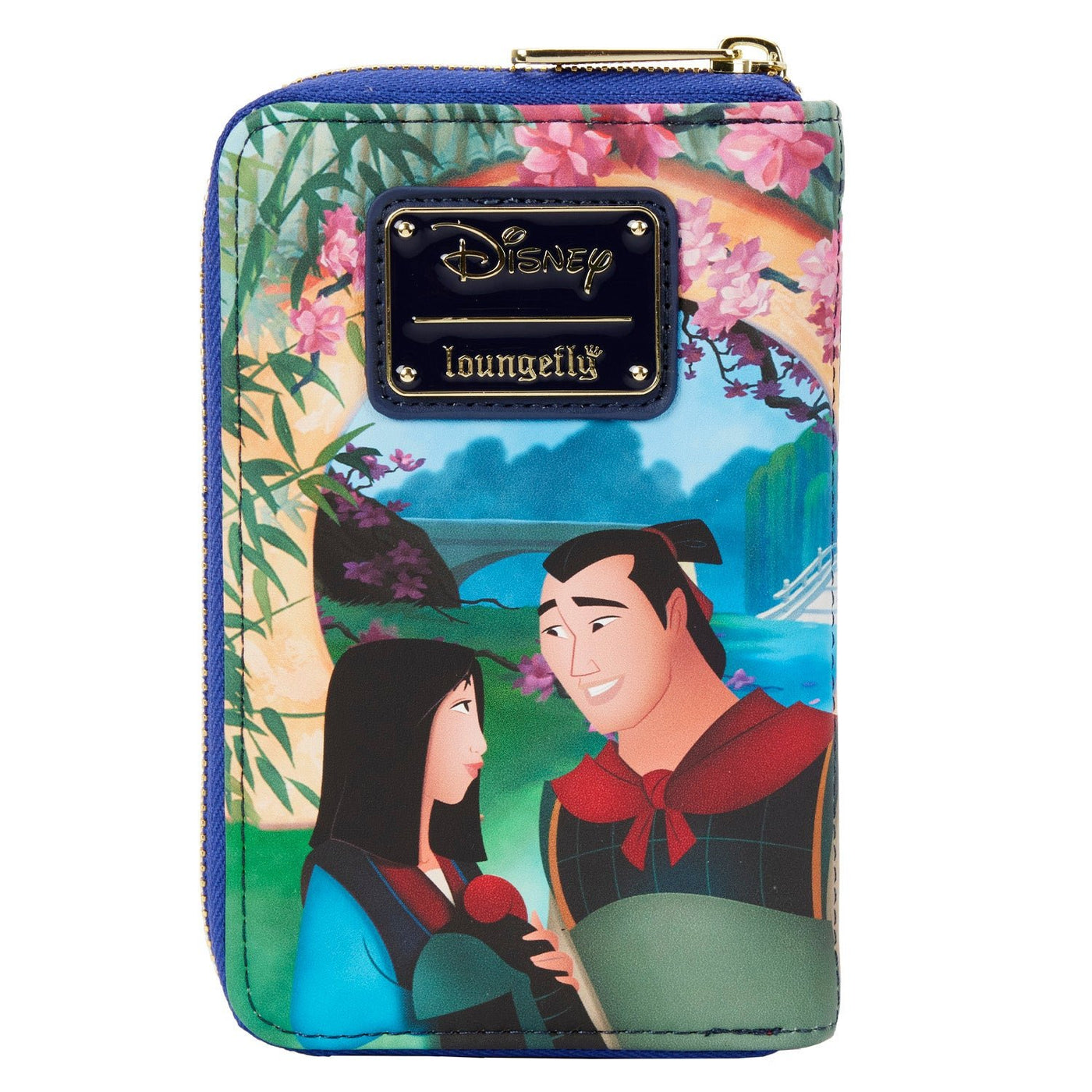 Loungefly Disney Mulan Castle Zip-Around Wallet - Back