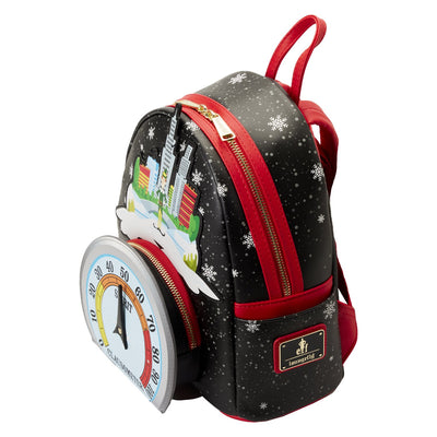 Loungefly Elf Clausometer Light Up Mini Backpack -  Top View