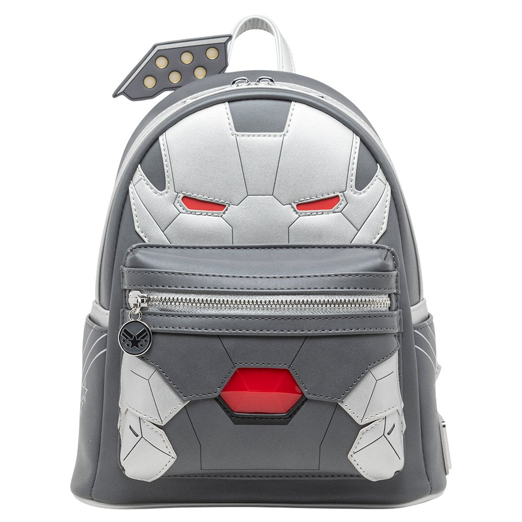 707 Street Exclusive - Loungefly Marvel Light Up War Machine Cosplay Mini Backpack - Front - 671803432826