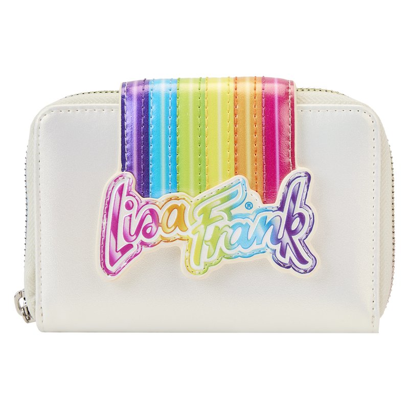 Loungefly Lisa Frank Rainbow Logo Zip-Around Wallet - Front