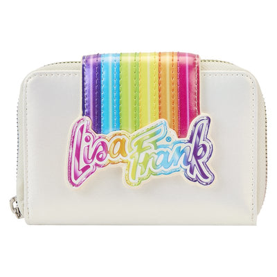 Loungefly Lisa Frank Rainbow Logo Zip-Around Wallet - Front