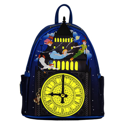 Loungefly Disney Peter Pan Glow Clock Mini Backpack - Front
