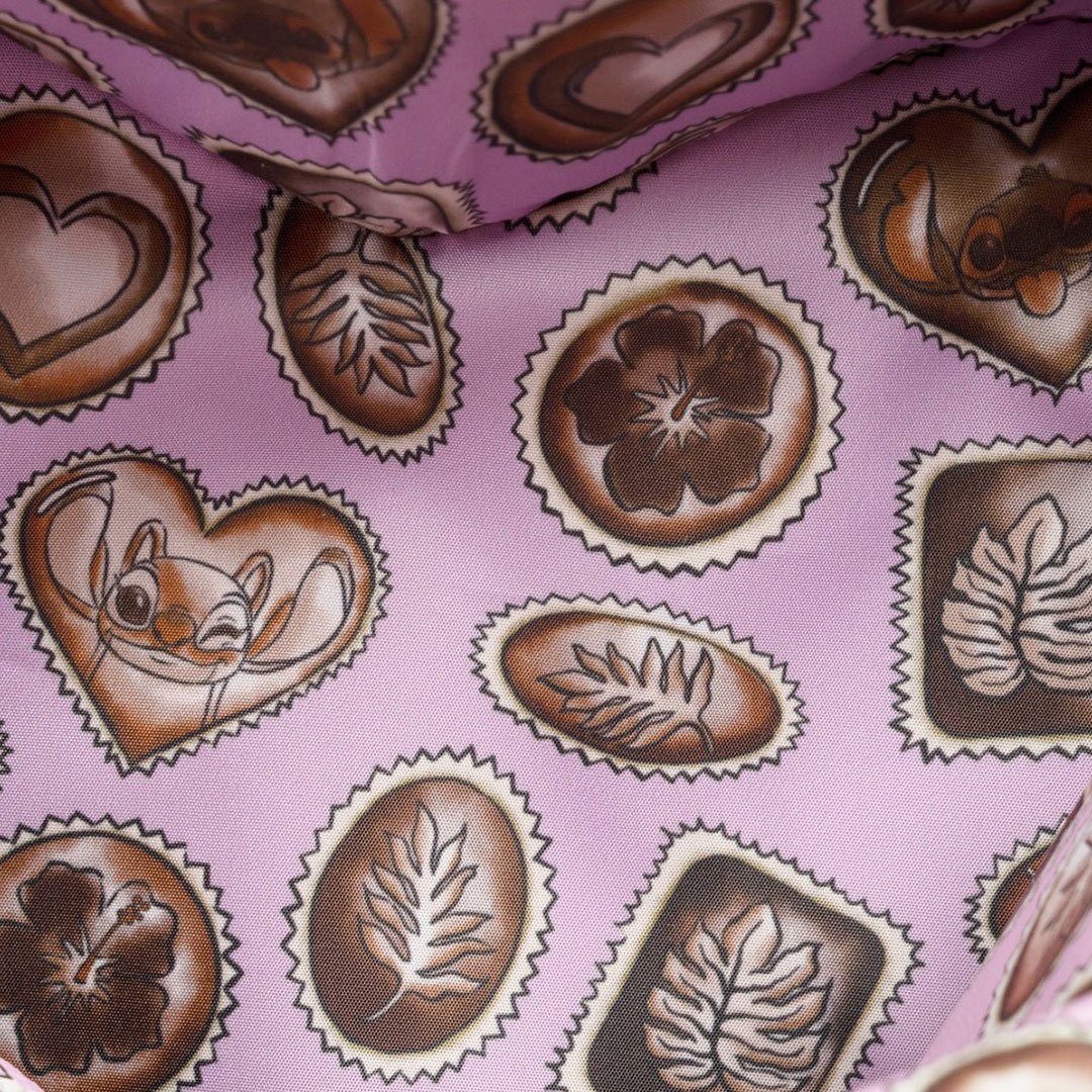 Loungefly Disney Lilo & Stitch Angel Kiss Chocolate Box Heart Crossbody - Interior