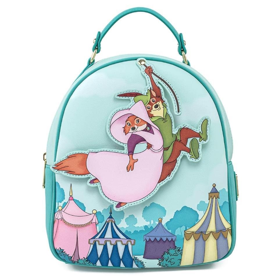 Loungefly Disney Robin Hood Rescues Maid Marian Mini Backpack