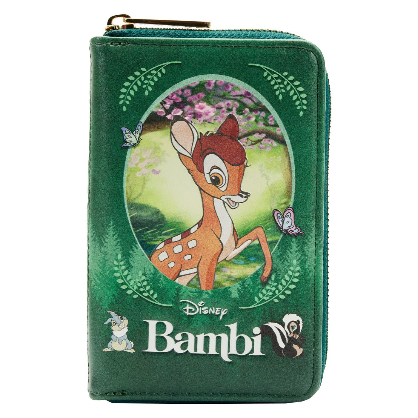 Loungefly Disney Classic Books Bambi Zip-Around Wallet - Front