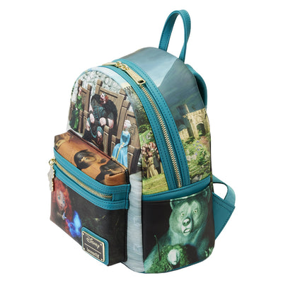 671803450875 - Loungefly Disney Brave Merida Princess Scene Mini Backpack - Top View