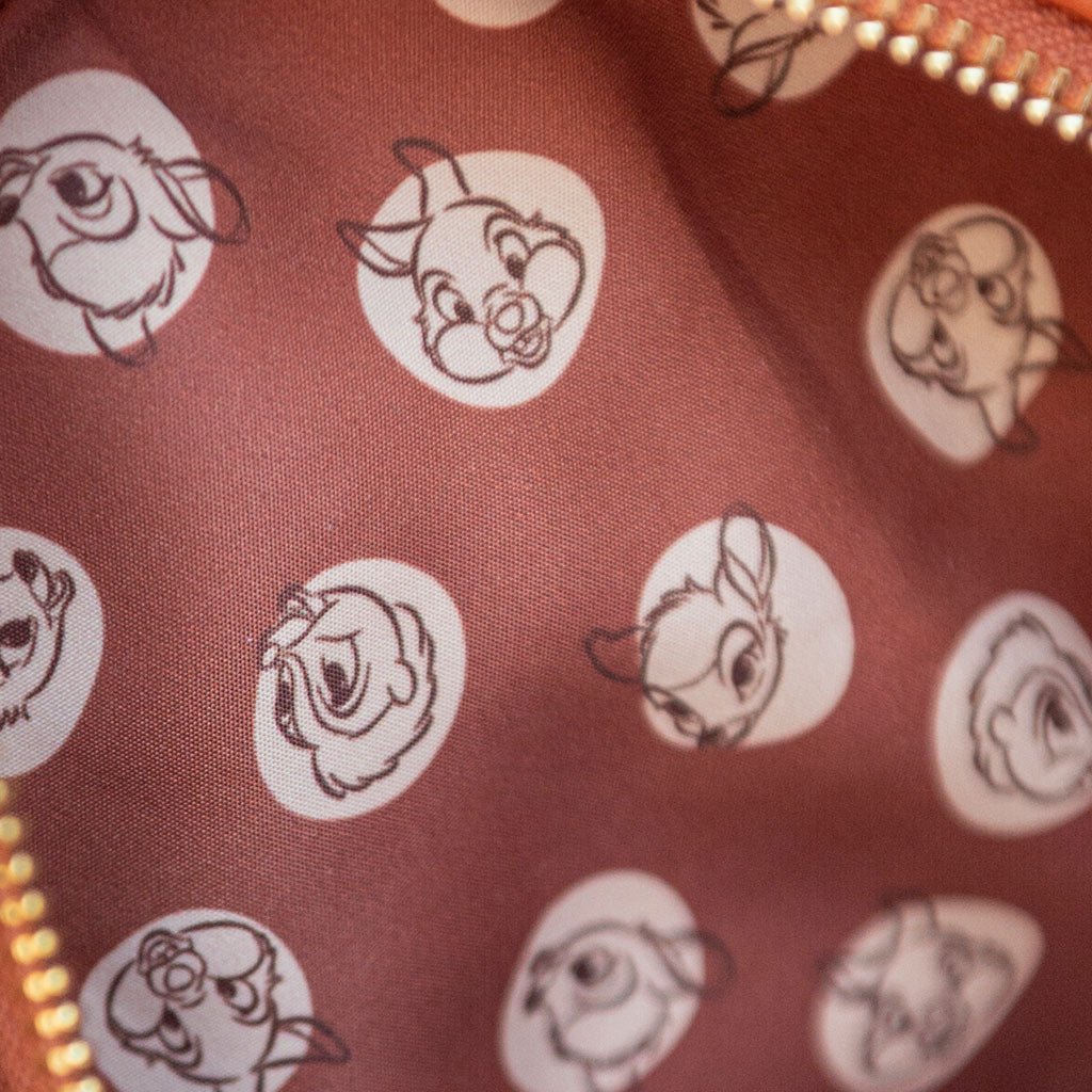 707 Street Exclusive -  Loungefly Disney Bambi, Thumper and Flower Backpack - Interior