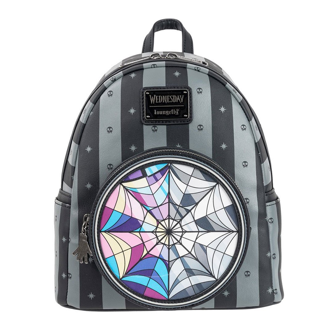 Loungefly Netflix Wednesday Nevermore Mini Backpack - Front