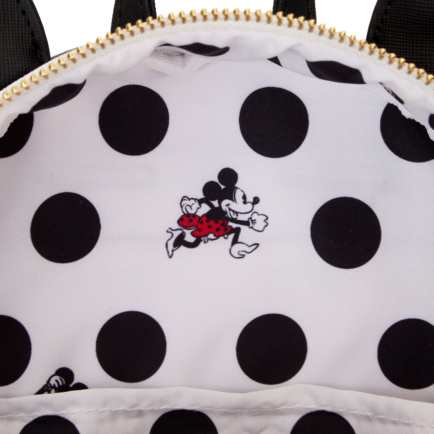 Loungefly Disney Minnie Rocks the Dots Classic Mini Backpack - Interior