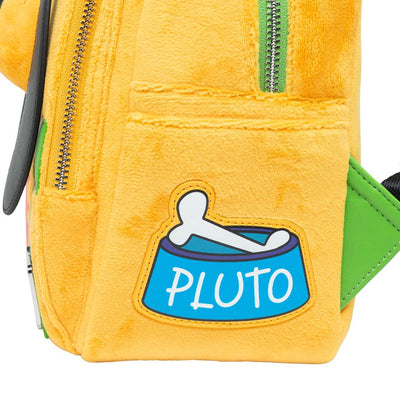 671803464292 - 707 Street Exclusive - Loungefly Disney Pluto Plush Cosplay Mini Backpack - Side Pocket Dog Bowl