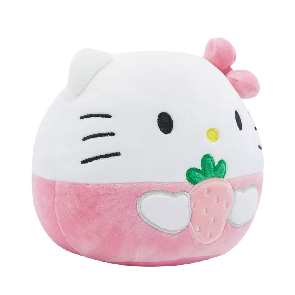 Squishmallows Sanrio 8" Hello Kitty Strawberry Plush Toy - Side View