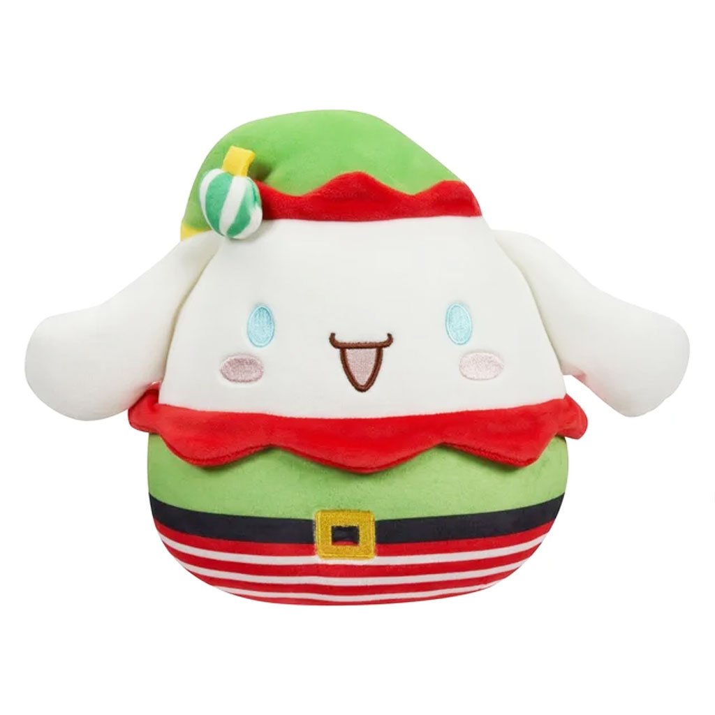 Squishmallows Sanrio Christmas 10" Cinnamoroll Elf Plush Toy - Front
