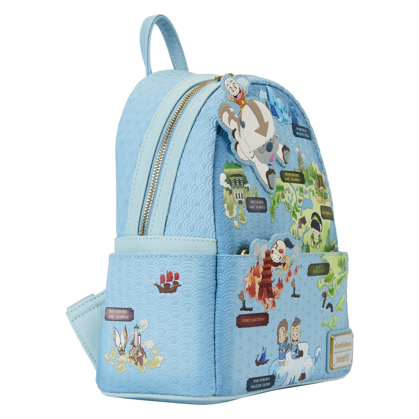 Loungefly Nickelodeon Avatar the Last Airbender Map Mini Backpack - Alternate Side View
