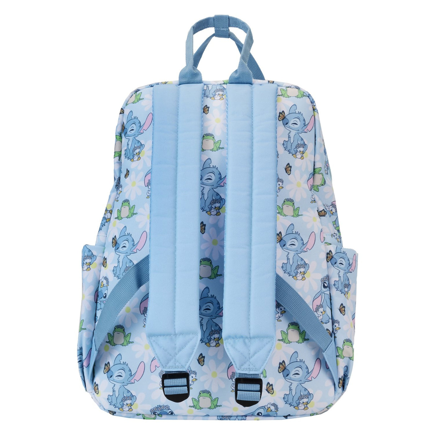 Loungefly Disney Lilo and Stitch Springtime Stitch Allover Print Full-Size Nylon Backpack - Back