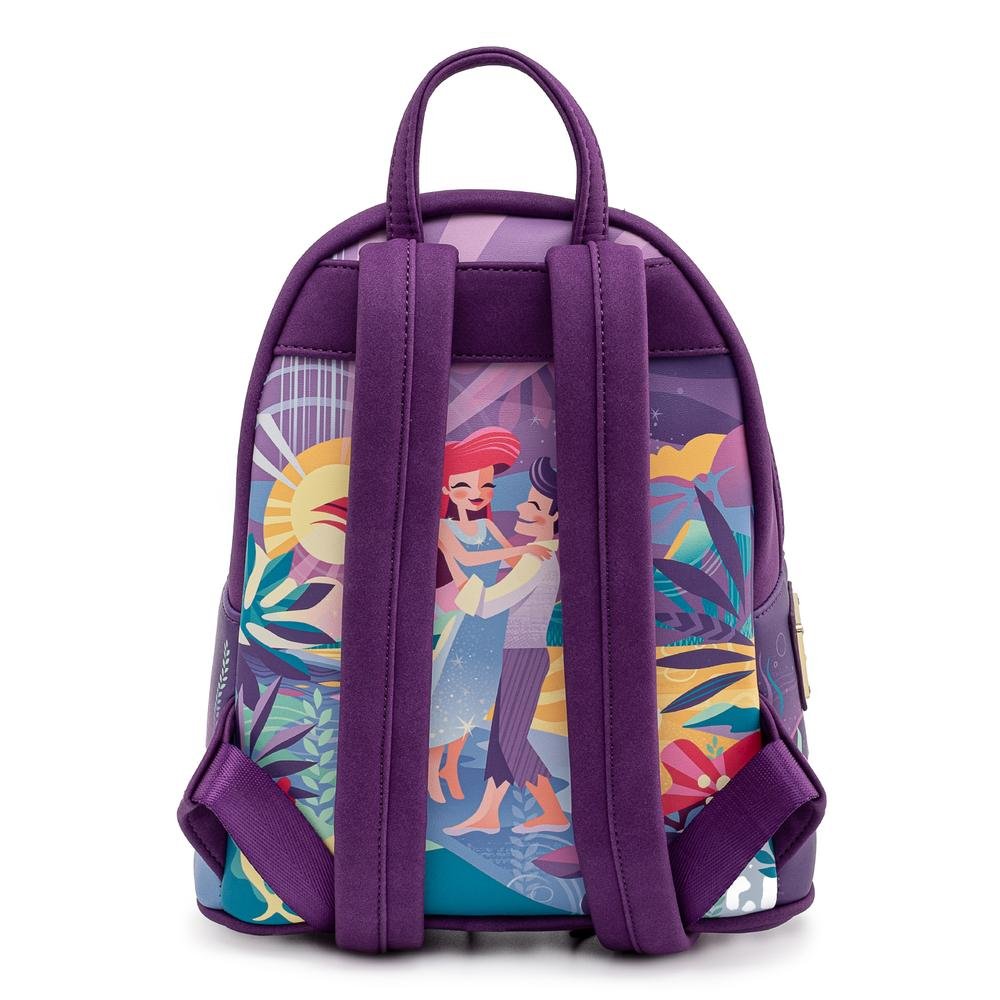 Loungefly Disney Little Mermaid Ariel Castle Mini Backpack - Back Straps