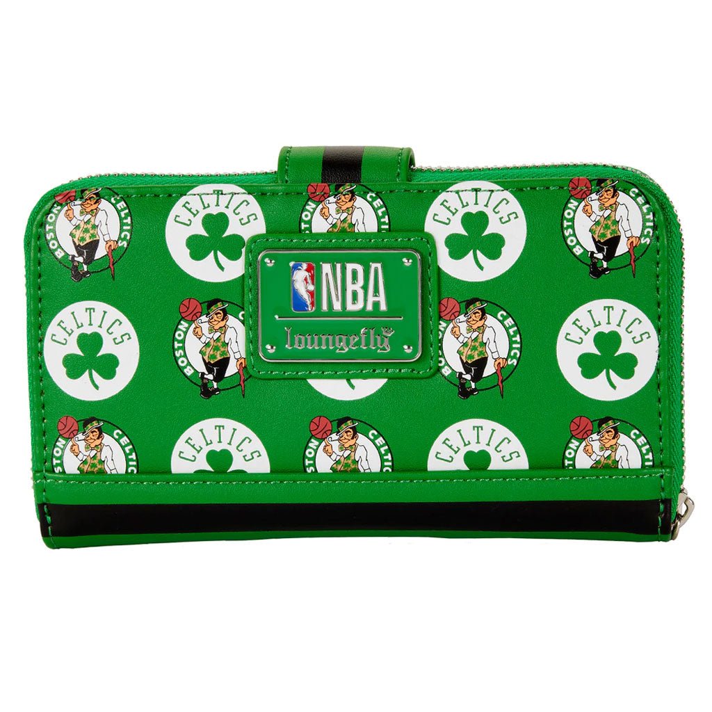 Loungefly NBA Boston Celtics Logo Zip-Around Wallet - Back