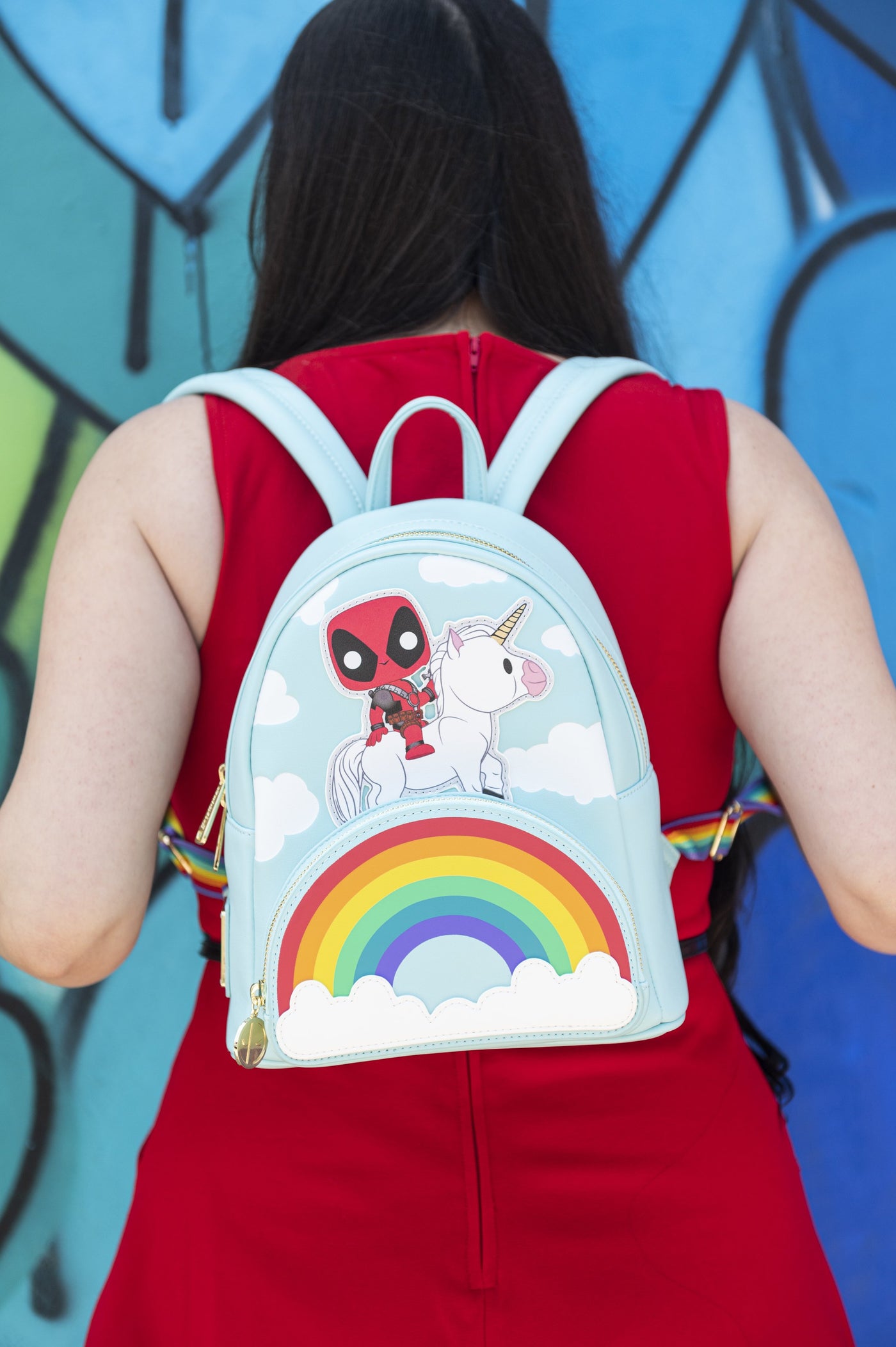 Funko POP! Marvel Deadpool 30th Anniversary Unicorn Rainbow Mini Backpack