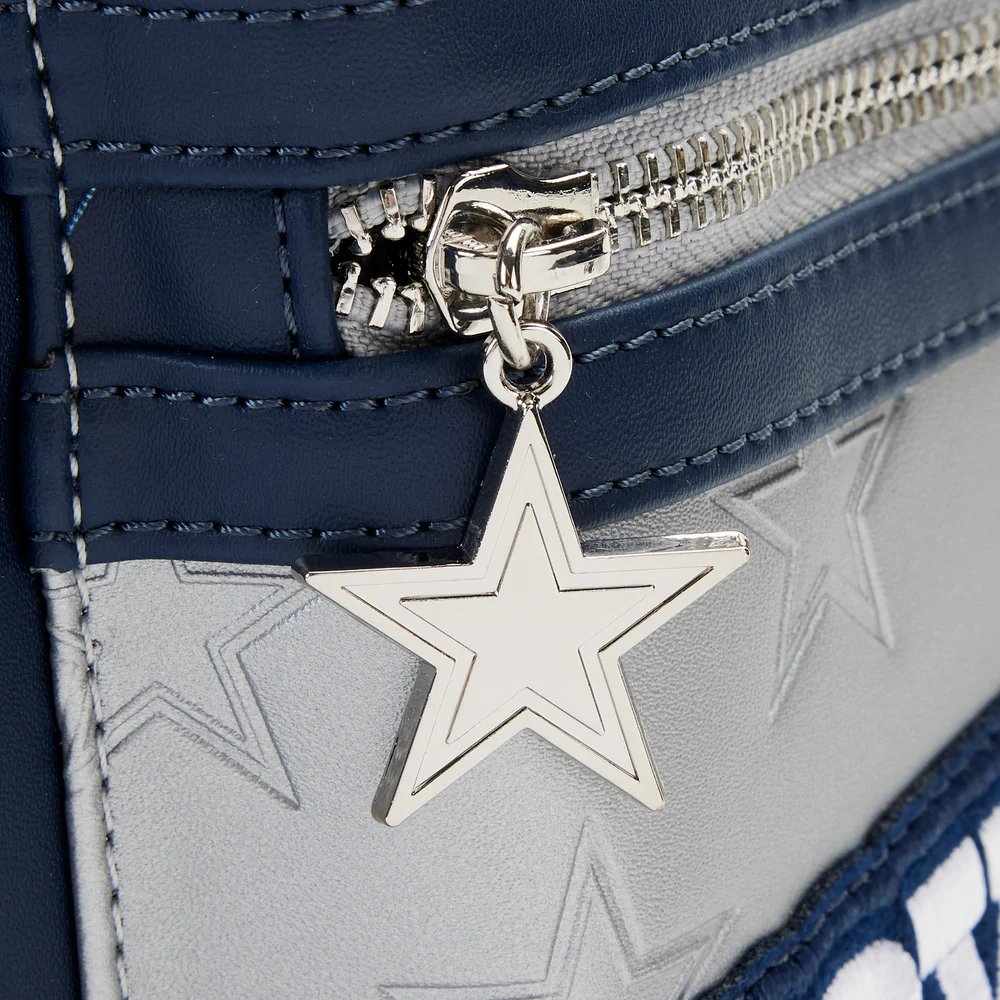 Loungefly NFL Dallas Cowboys Patches Mini Backpack - Zipper Pull