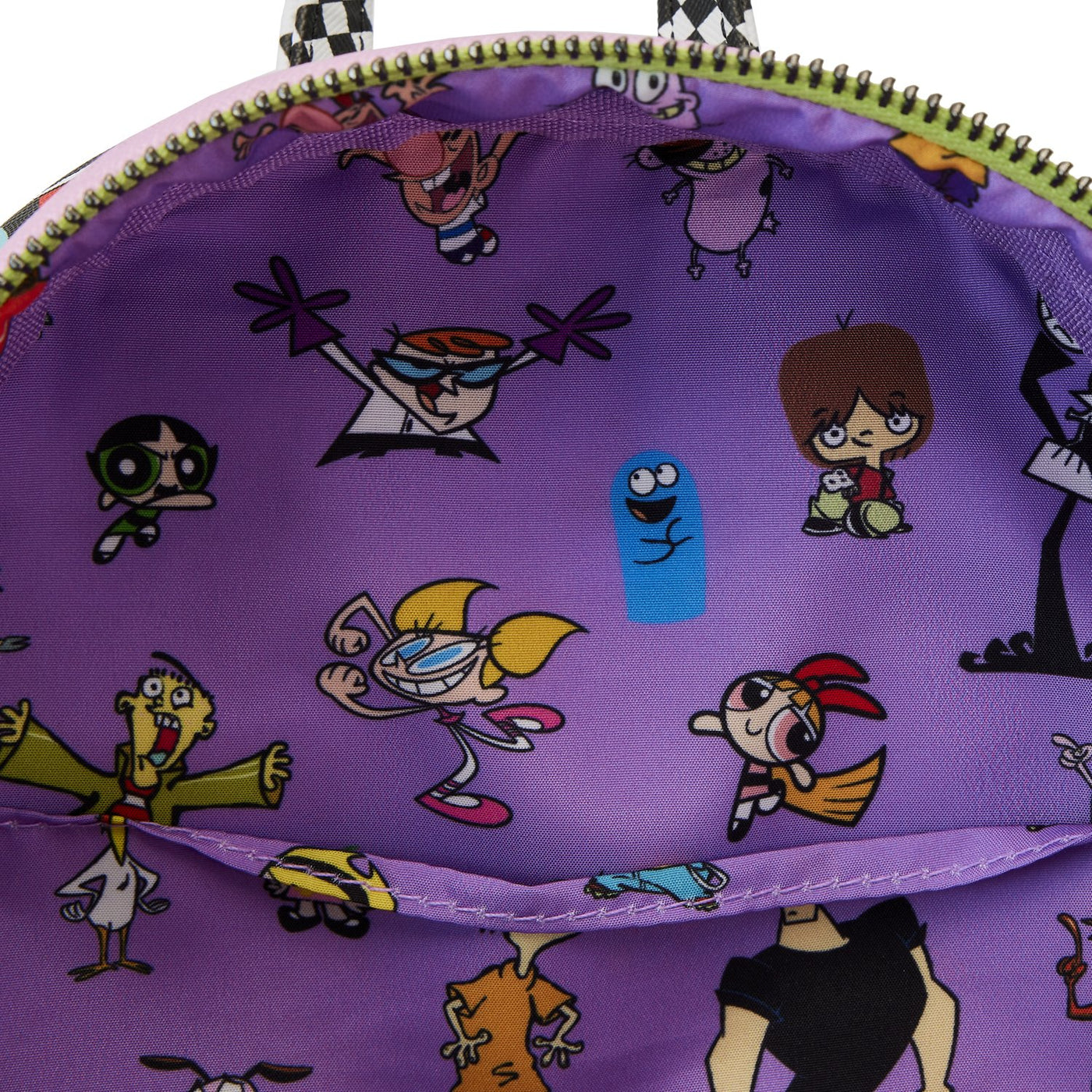 671803465060 - Loungefly Cartoon Network Retro Collage Mini Backpack - Interior Lining