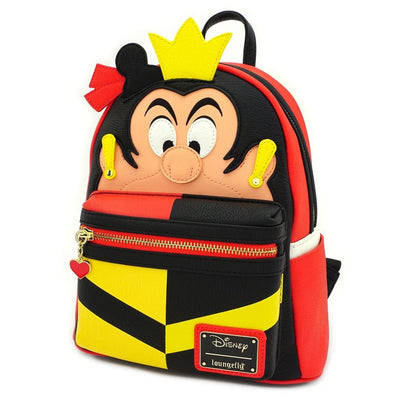 LOUNGEFLY X DISNEY QUEEN OF HEARTS COSPLAY MINI BACKPACK - SIDE