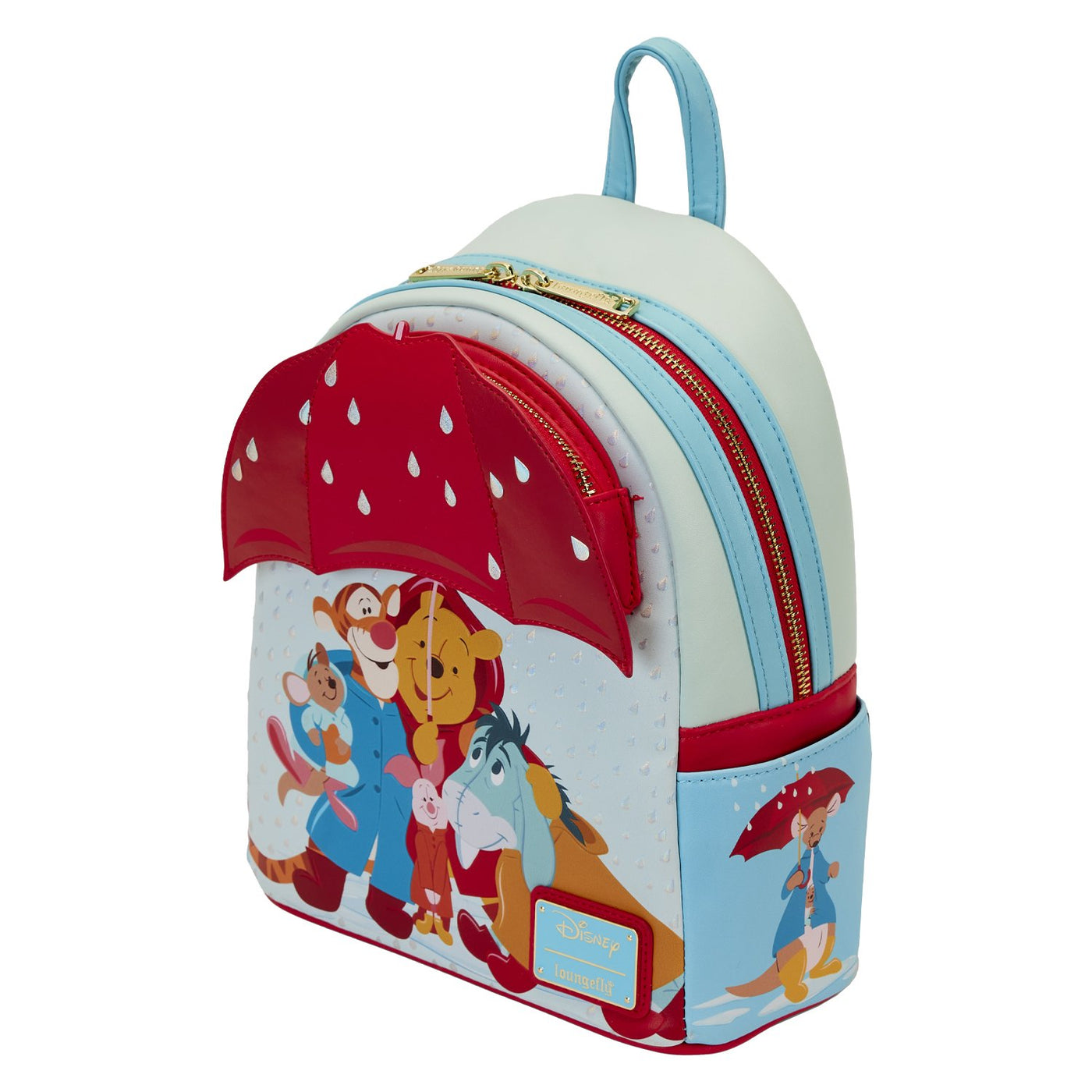Loungefly Disney Winnie the Pooh and Friends Rainy Day Mini Backpack - Top View