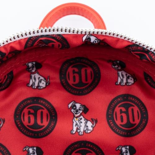 Loungefly Disney 101 Dalmatians 60th Anniversary Cosplay Mini Backpack Lining