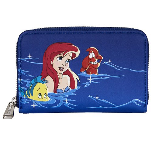 Loungefly Disney The Little Mermaid Ariel Fireworks Zip-Around Wallet - Front