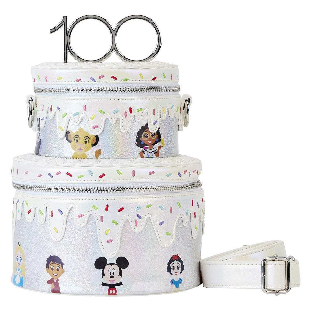 Loungefly Disney 100 Celebration Cake Crossbody - Front