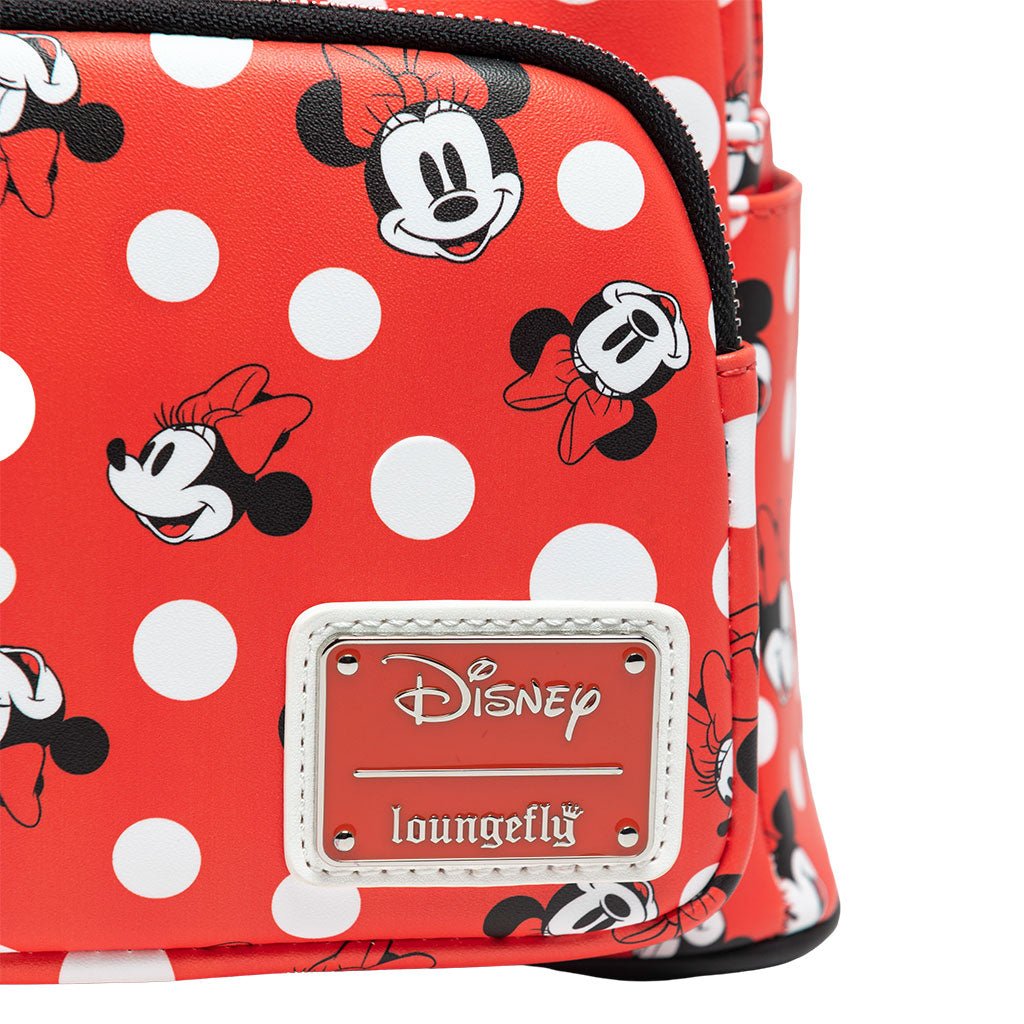 Loungefly Disney Minnie top Mouse Retro Polka Dot Mini Backpack