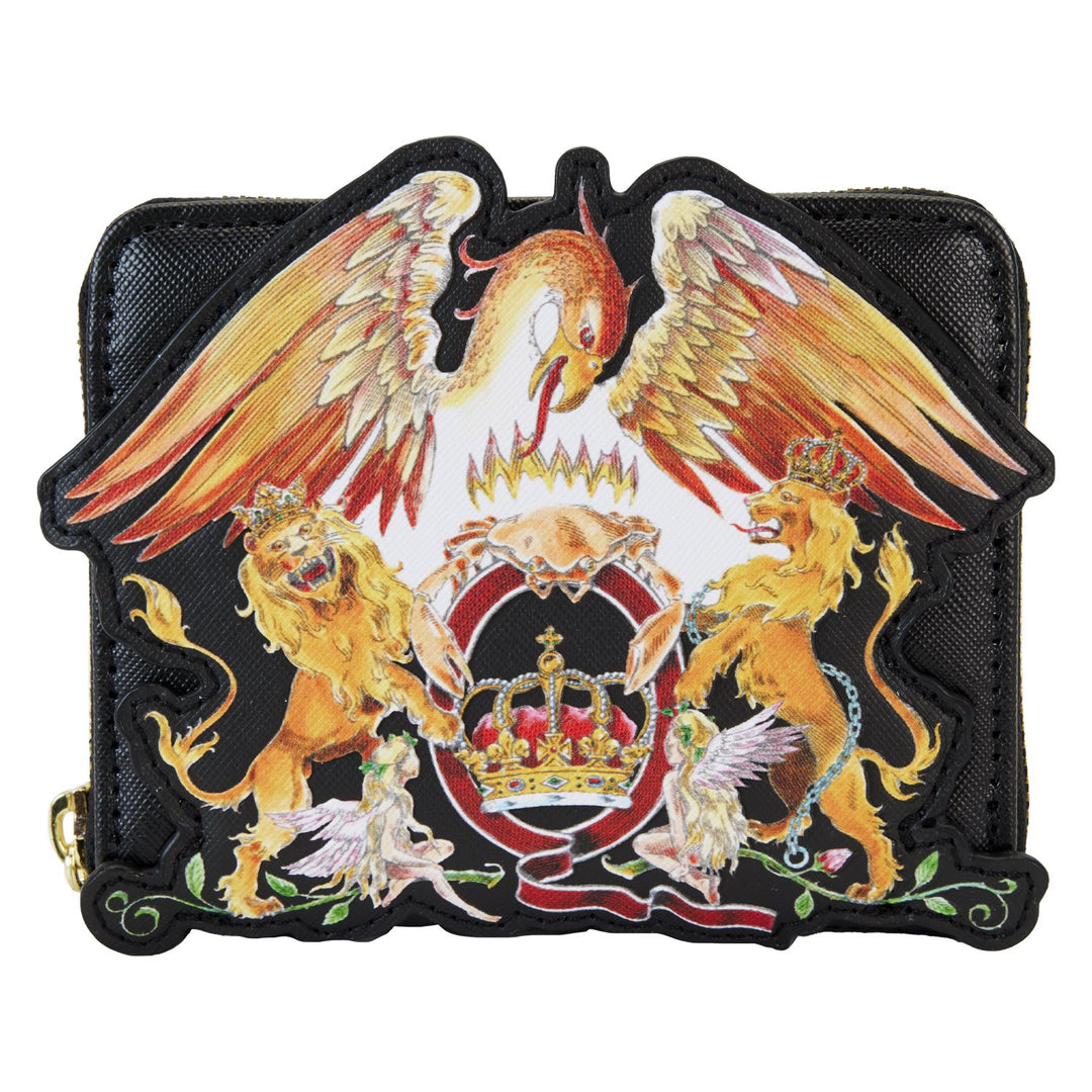 Loungefly Queen Logo Crest Zip-Around Wallet - Front