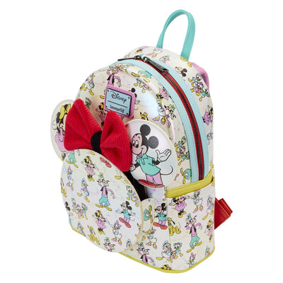 Loungefly Disney D100 Allover Print Ear Holder Mini Backpack - Top View