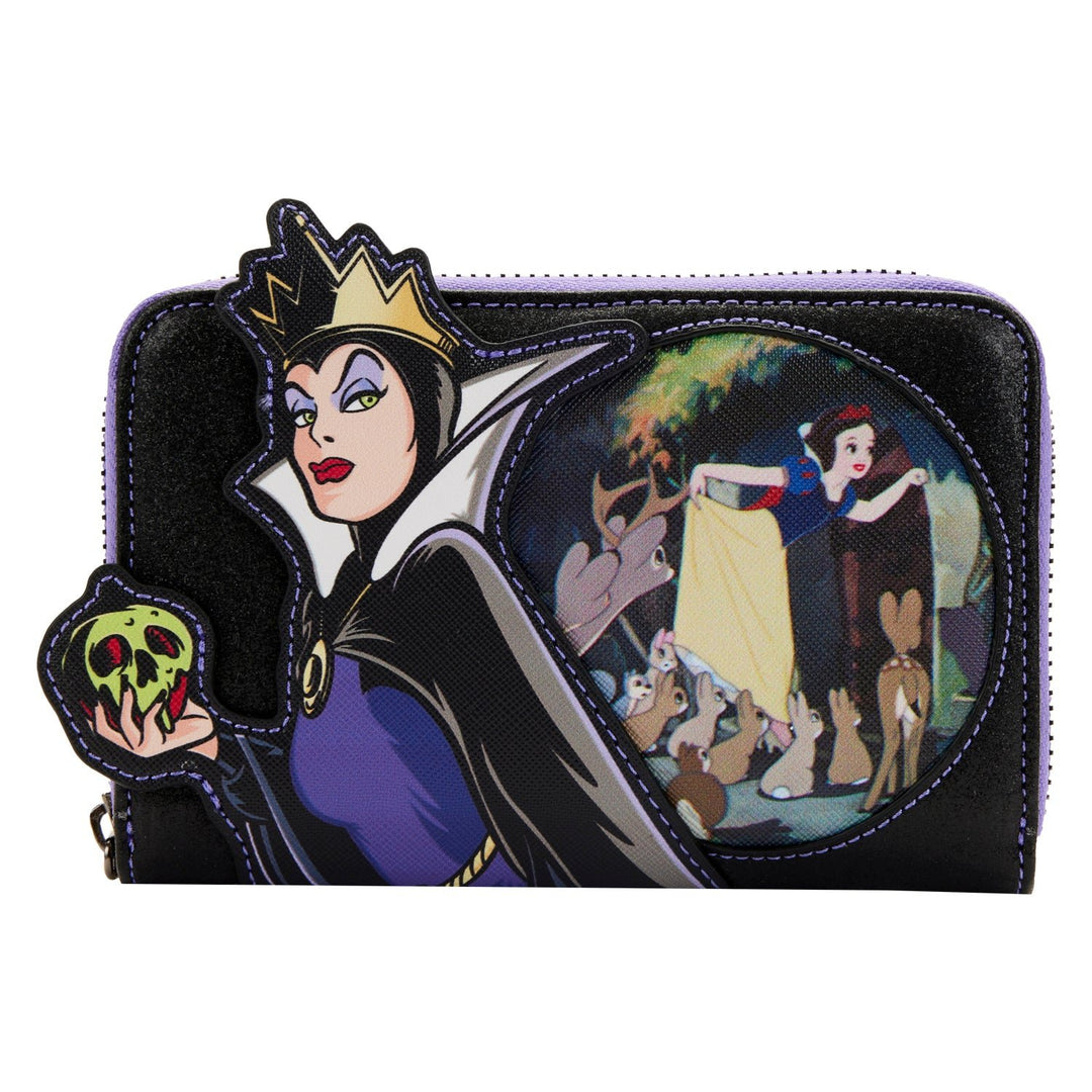 Loungefly Disney Villains Scene Evil Queen Zip-Around Wallet - Front