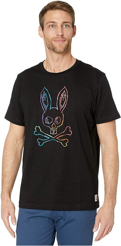 Mens Etched Bunny Graphic T-Shirt