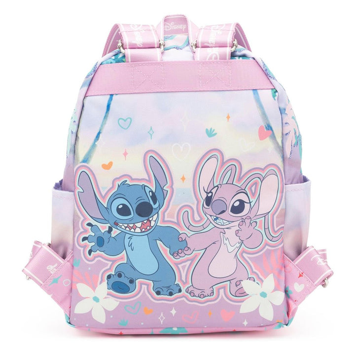 WondaPop Disney Lilo &amp; Stitch Angel 13" Nylon Mini Backpack - Back