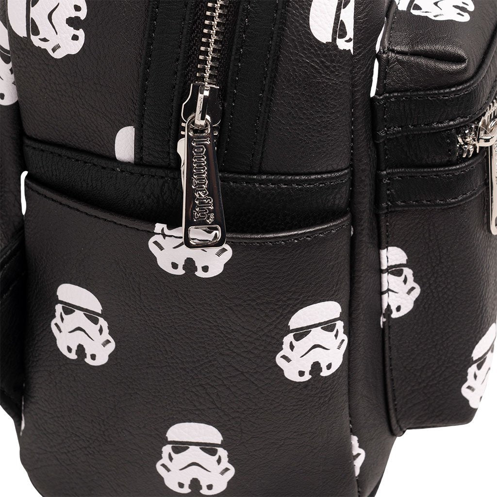 707 Street Exclusive - Loungefly Star Wars Stormtrooper Allover Print Mini Backpack Side Compartment