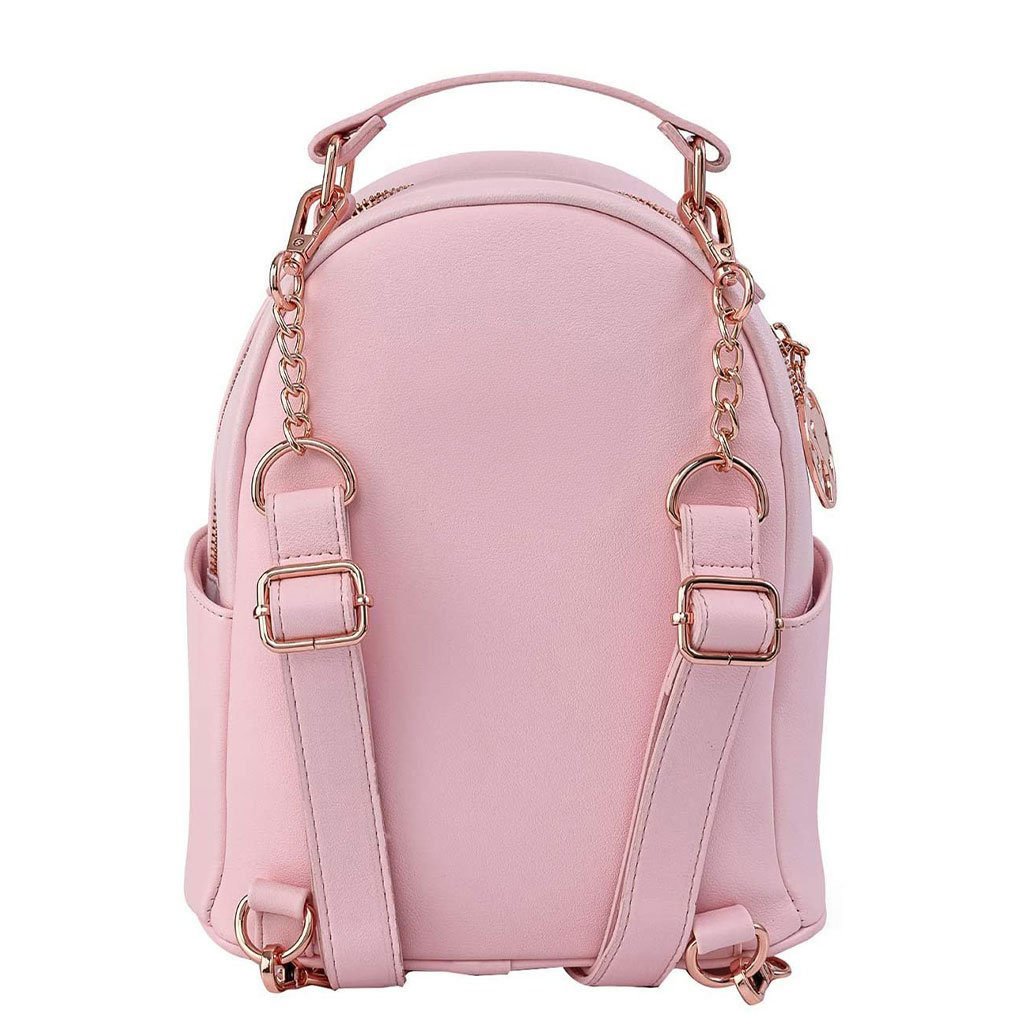 Barbie Rose Gold Logo Convertible Mini Backpack