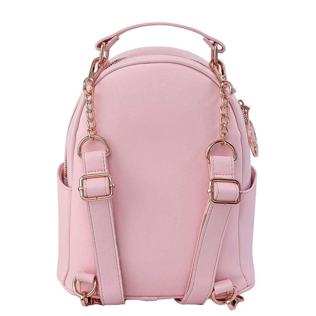 Loungefly Matel Barbie Rose Gold Chain Mini Backpack - Back