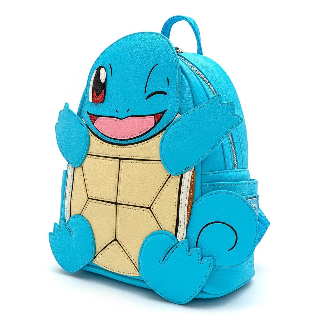 Loungefly x Pokemon Squirtle Cosplay Faux Leather Mini Backpack - SIDE