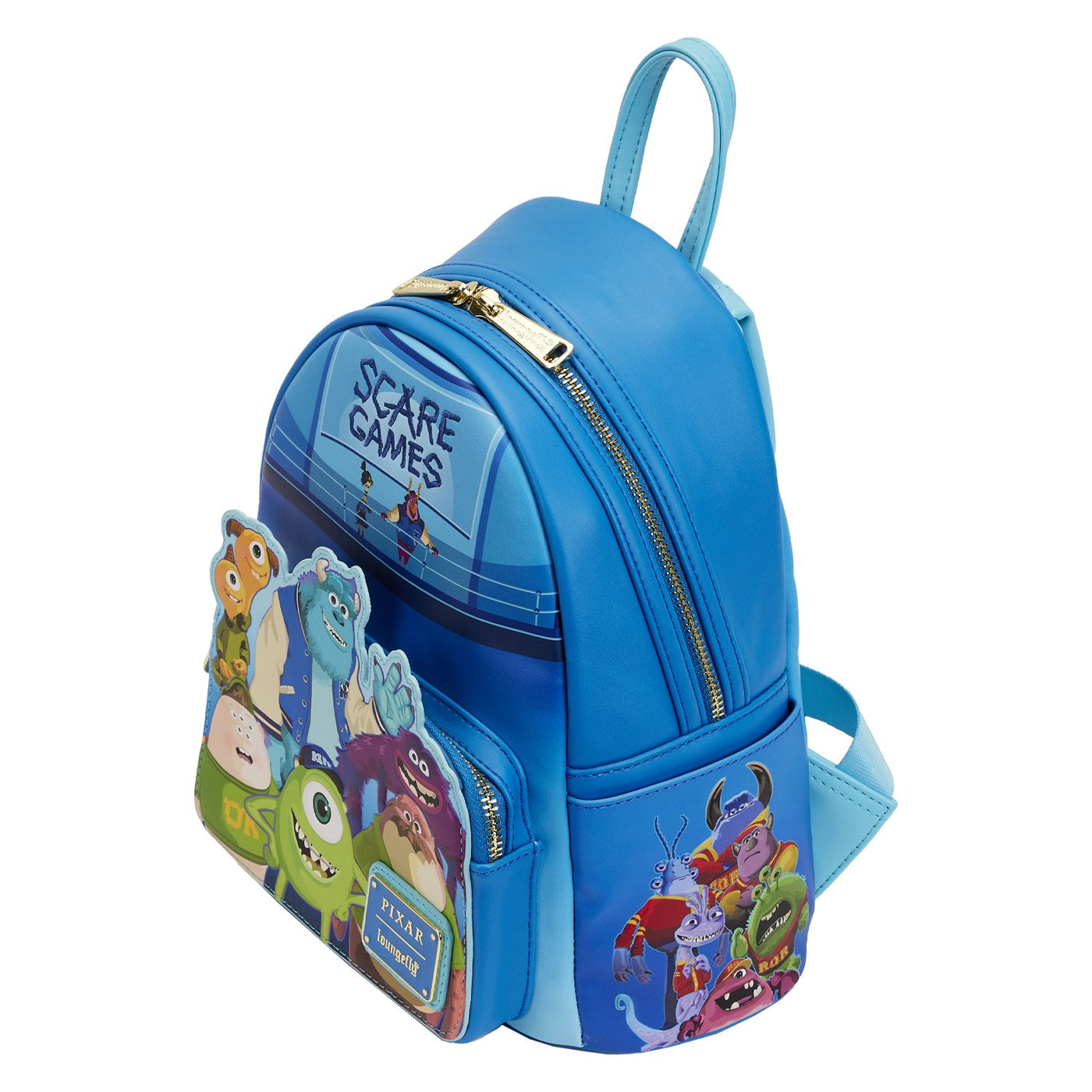 Loungefly Pixar Monsters University Scare Games Mini Backpack - Top View