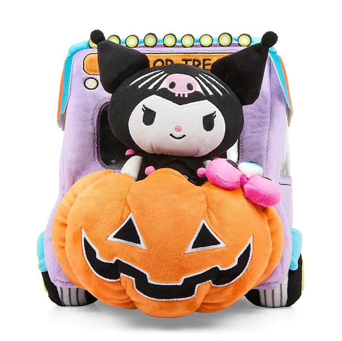 Kidrobot Sanrio 18" Hello Kitty and Friends Halloween Food Truck Plush Toy Set - Back with Figure