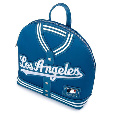 Loungefly MLB LA Dodgers Satin Jacket Convertible Mini Backpack